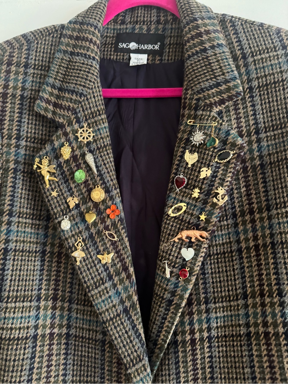 One-of-a-Kind Upcycled Vintage Charm Blazer - Picture 9 of 10